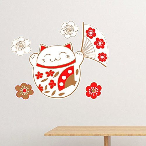 Sticker Fat Cat amovible pour relooker un mur sans abîmer la peinture - 2