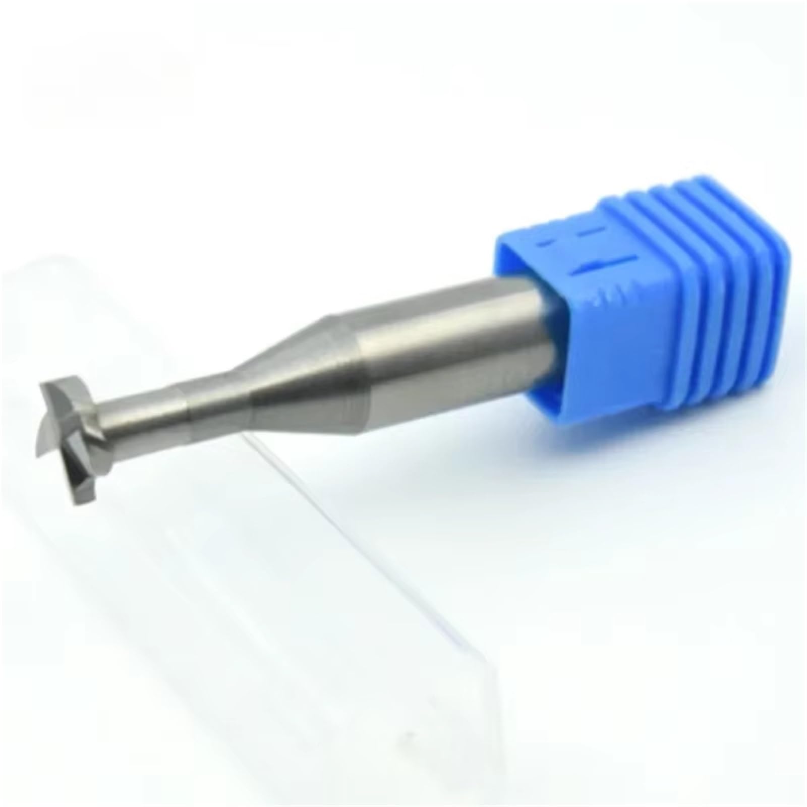 Fresa de ranura en T carburo CNC 4 mm a 10, 6 y 8, portaherramientas para fresadora flauta 55 grados HRC(T2xD8xd3.5x8x50L)