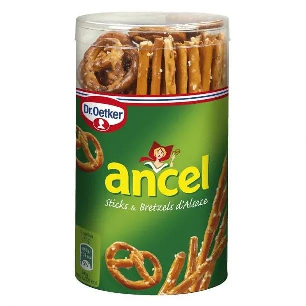 Ancel Mini Surtido de palitos y pretzels de Alsacia Tubo 137 g | 4 piezas | Envío gratis