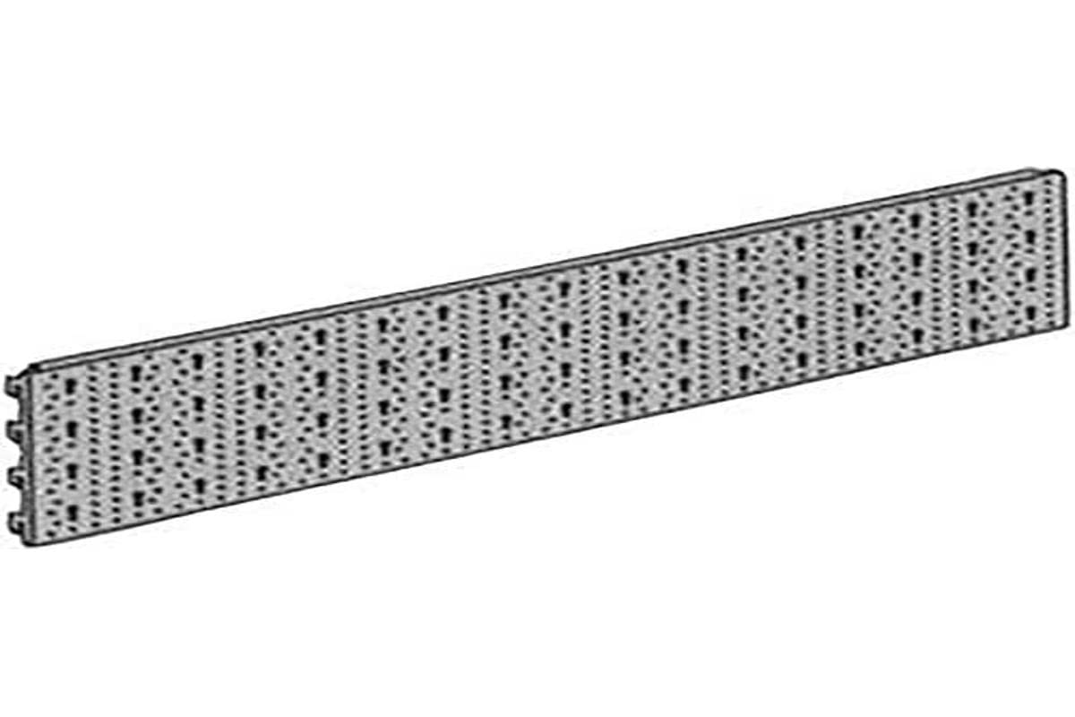 Pannello Portautensili In Acciaio Forato 90x60 Cm - Con 8 Ganci, Per Garage E Officina