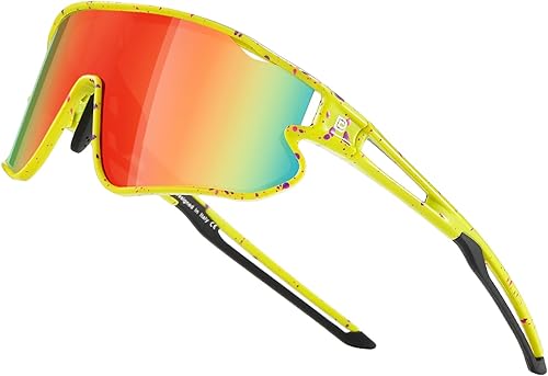 Miniatura 31 de DUCO Gafas de sol para niños y jóvenes, ligeras, con montura TR90, UV400, para béisbol, ciclismo, para niños y niñas, DK268