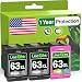 Limeink 3 Remanufactured Ink Cartridge 63XL 63 XL High Yield for Envy 4512 4520 Deskjet 3632 2130 2132 1110 1111 3636 3637 1112 3630 3634 OfficeJet 3830 3833 4650 4652 4655 Printer Black and Color