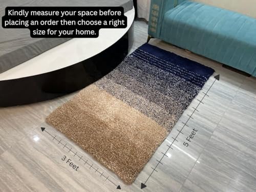 Image of Carpet for Hall | Carpet for Living Room |10X14 FEET Rugs for Bedroom | Carpet | Rug for Living Room | Carpet & Rugs for Home Decor | Carpet for Bedroom Floor (Blue Multi)