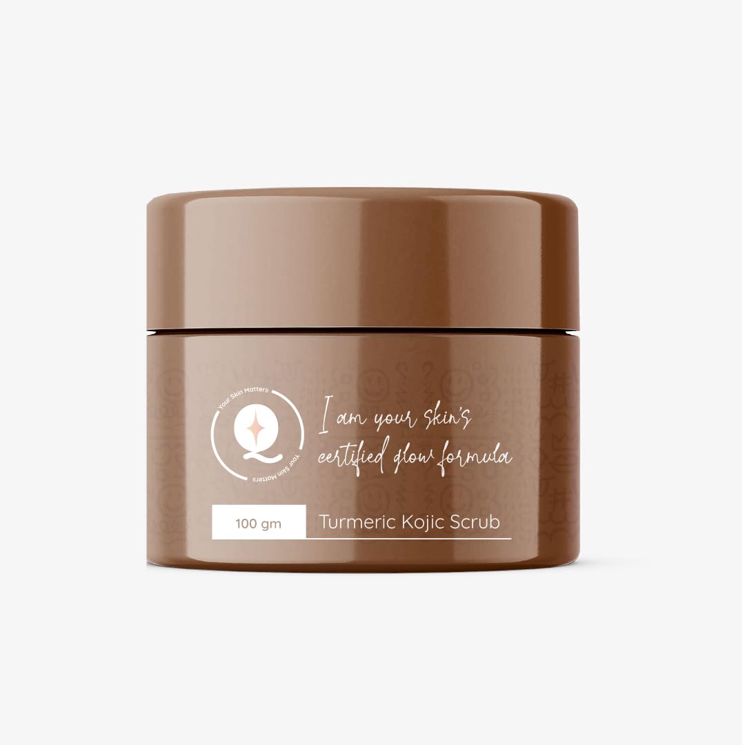 Turmeric Face Scrub for Skin Brightening, Tan Removal, Exfoliates Dead Skin, Reduces Dark Spots, All Skin Types