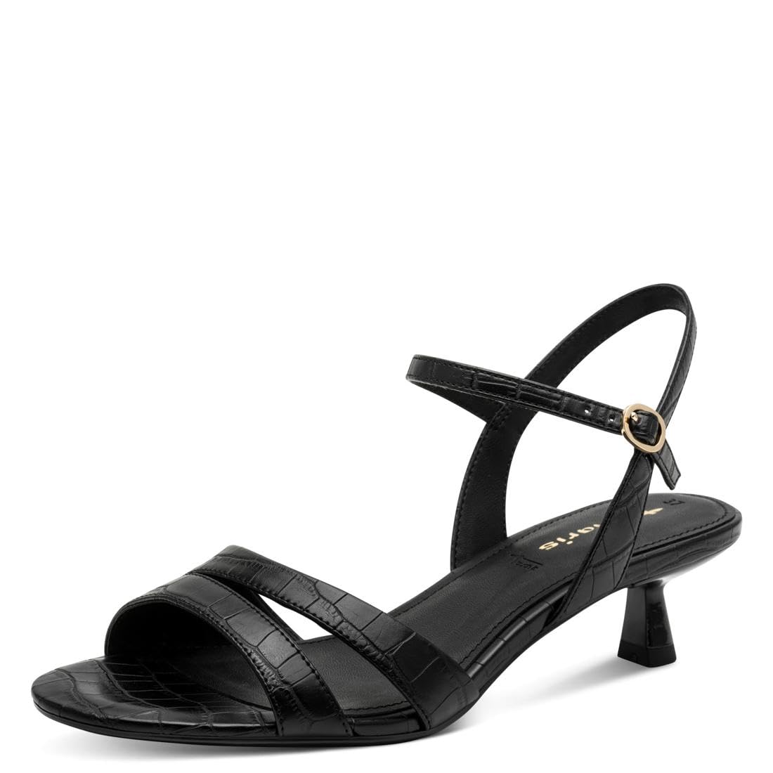Tamaris Women’s sandal with stiletto heel black 5.5 UK