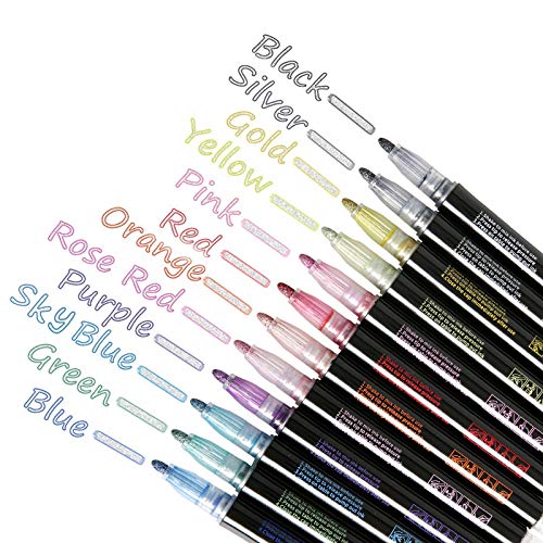 COLNER Children Drawing Watercolor Pen Set 12 Colors Marker Washable Painting Pen 5ml