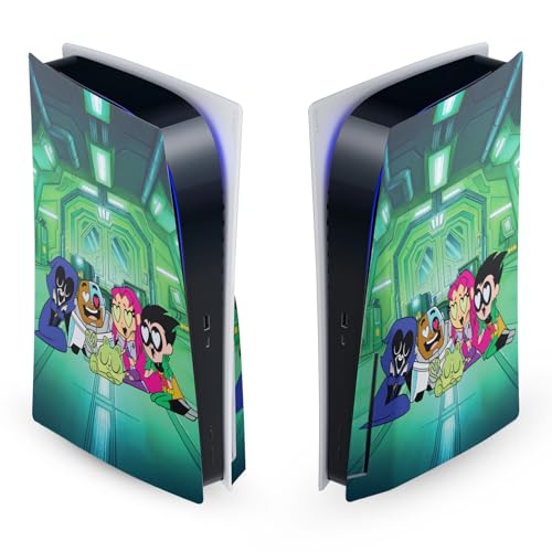 Plaque frontale autocollant PS5 Teen Titans Go skin vinyle de jeu PlayStation 5
