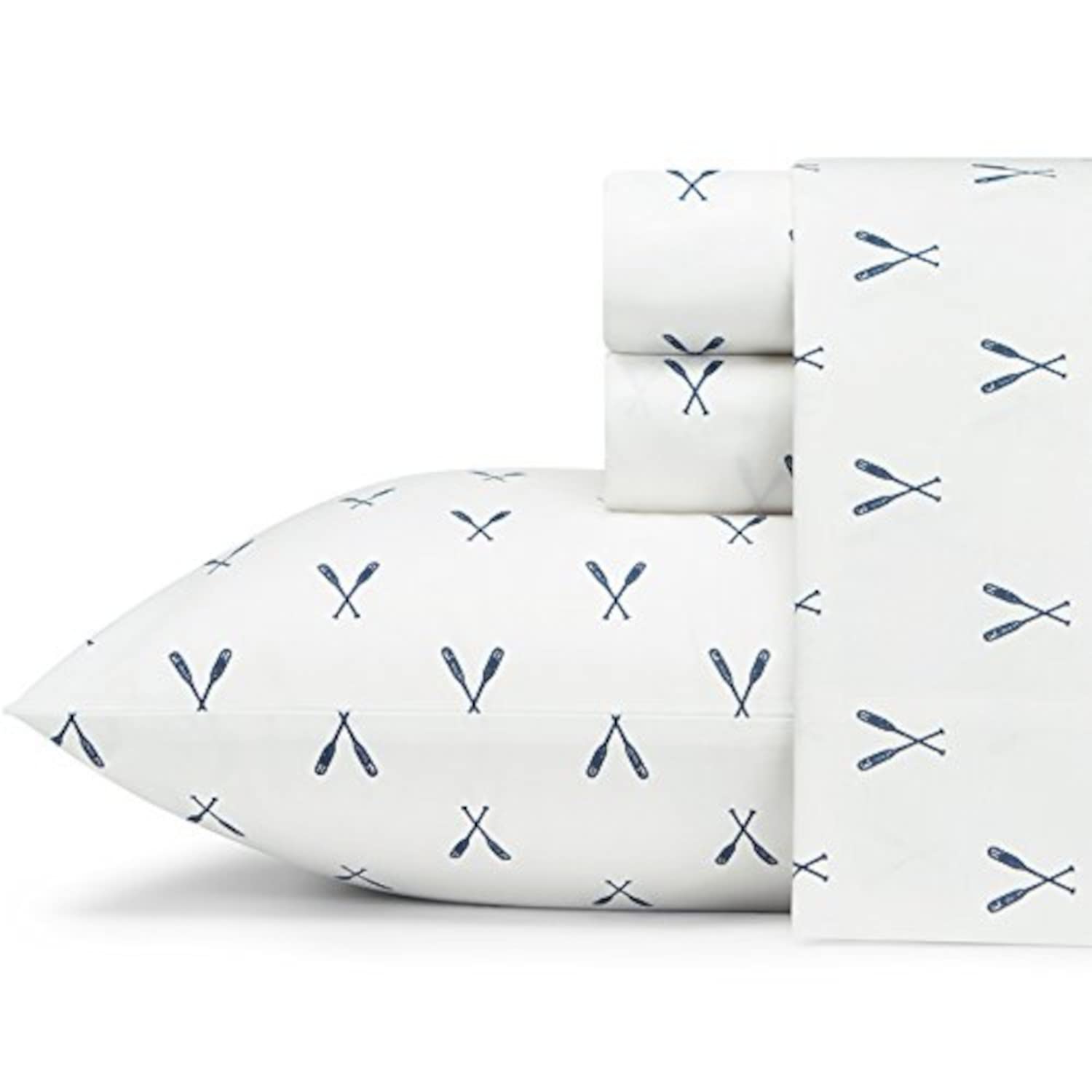 Eddie Bauer Home | Percale Collection | Bed Sheet Set - 100% Cotton, Crisp & Cool, Lightweight & Moi