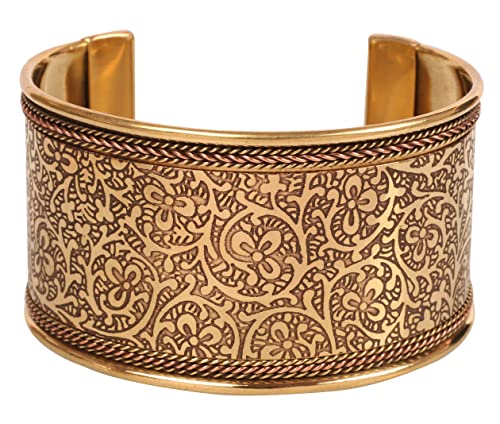 Touchstone Bracelet indien Bollywood élégant fait à la main avec strass en cristal doré ou argenté pour femme., 1.5 Inch, Cuivre et laiton, Pas de gemme