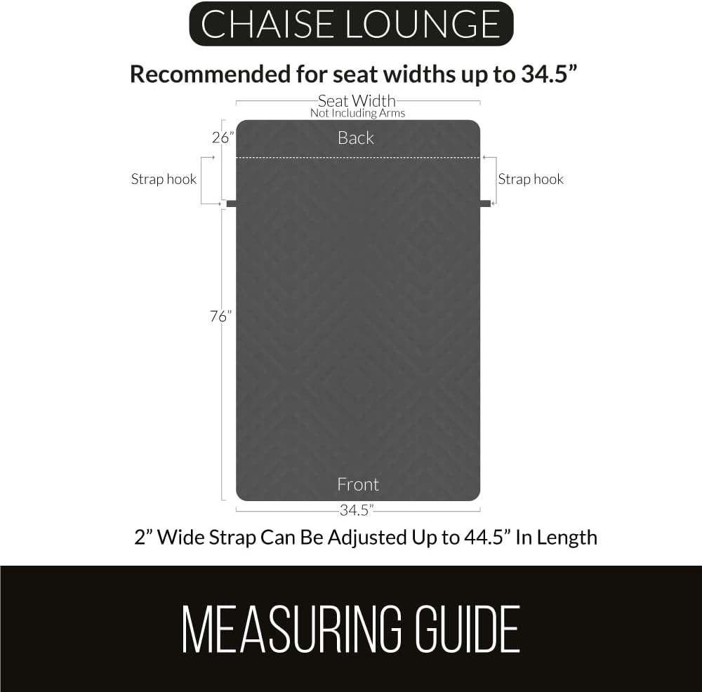 Sofa Shield Couch Chaise Covers for Dogs, Reversible Furniture Protector with Strap, Stain and Tear Resistant Cushion Cover, 102x34 inch Seat, Machine Washable Slipcover Pets, Cats, Chocolate