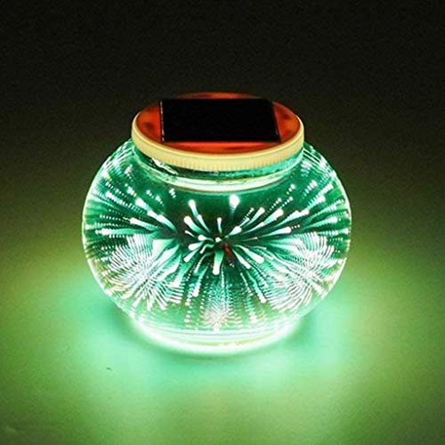 Serenable Globo De Vidro Solar Bola Branco/Cor Mudando De Jardim Ao Ar Livre Luz LED - D