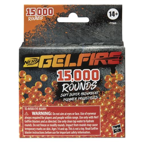 Image of Nerf Pro Gelfire Refill, 15000 Gelfire Rounds, for Use Gelfire Blasters, Outdoor Games for Ages 14 Up