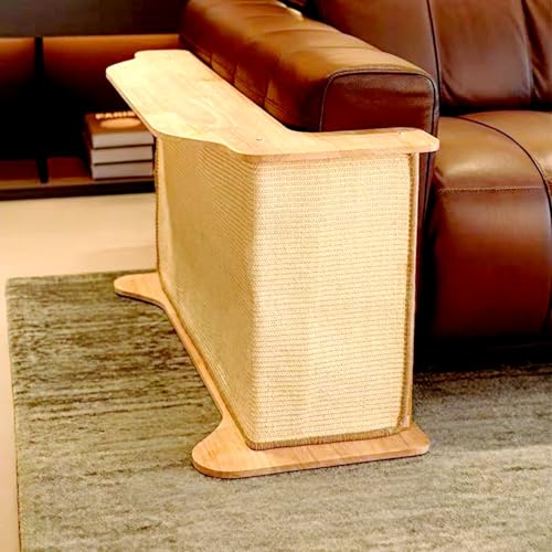 SHENGOCASE L Shaped Sofa Corner Cat Scratching Post, Sisal Scratch Pad Mat, Armrest Protector with Replaceable Sisal Scratcher by SHENGOCASE - Used condition - US$73.59
