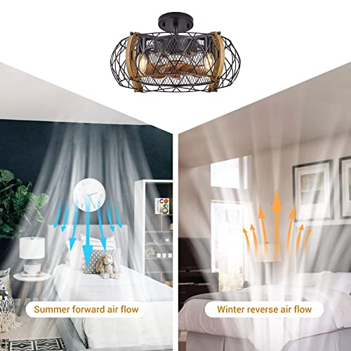 Farmhouse-Ceiling-Fan-with-Light-17-Caged-Ceiling-Fan-Bladeless-Ceiling-Fan-with-Light-Remote-Control6-Speeds-2-Hours-Timing-Rustic-Wood-Ceiling-Fan-for-Indoor-Living-Room-Bedroom