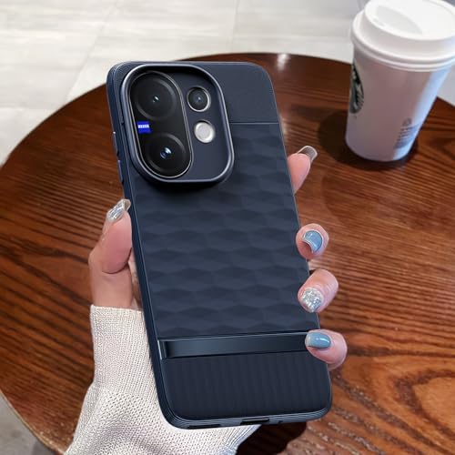 Image of Outlouders Back Cover for Vivo V60 5G / Vivo T4 Pro 5G | Full Camera Protection | TPU Soft Flexible Shockproof Bumper Case (Blue)