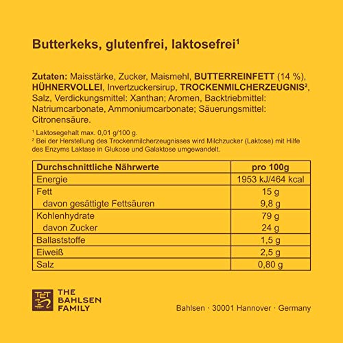 LEIBNIZ Minis Gluten- und Laktosefrei, 8er Pack, glutenfreie & laktosefreie Butterkekse, in Großpackung als Vorrat oder zum Verkauf (8 x 100 g)