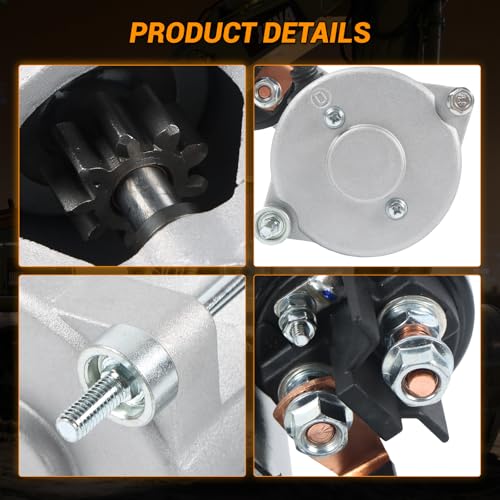 12V 2.3KW 9T Motor de Arranque 139709GT 139709 37950GT reemplazo compatible con elevador de pluma telescópica S-40 S-45 S-60 S-65 S-80 S-85 para elevador de pluma articulada Z-135/70 Z-45 XC Z-45 miniatura 5