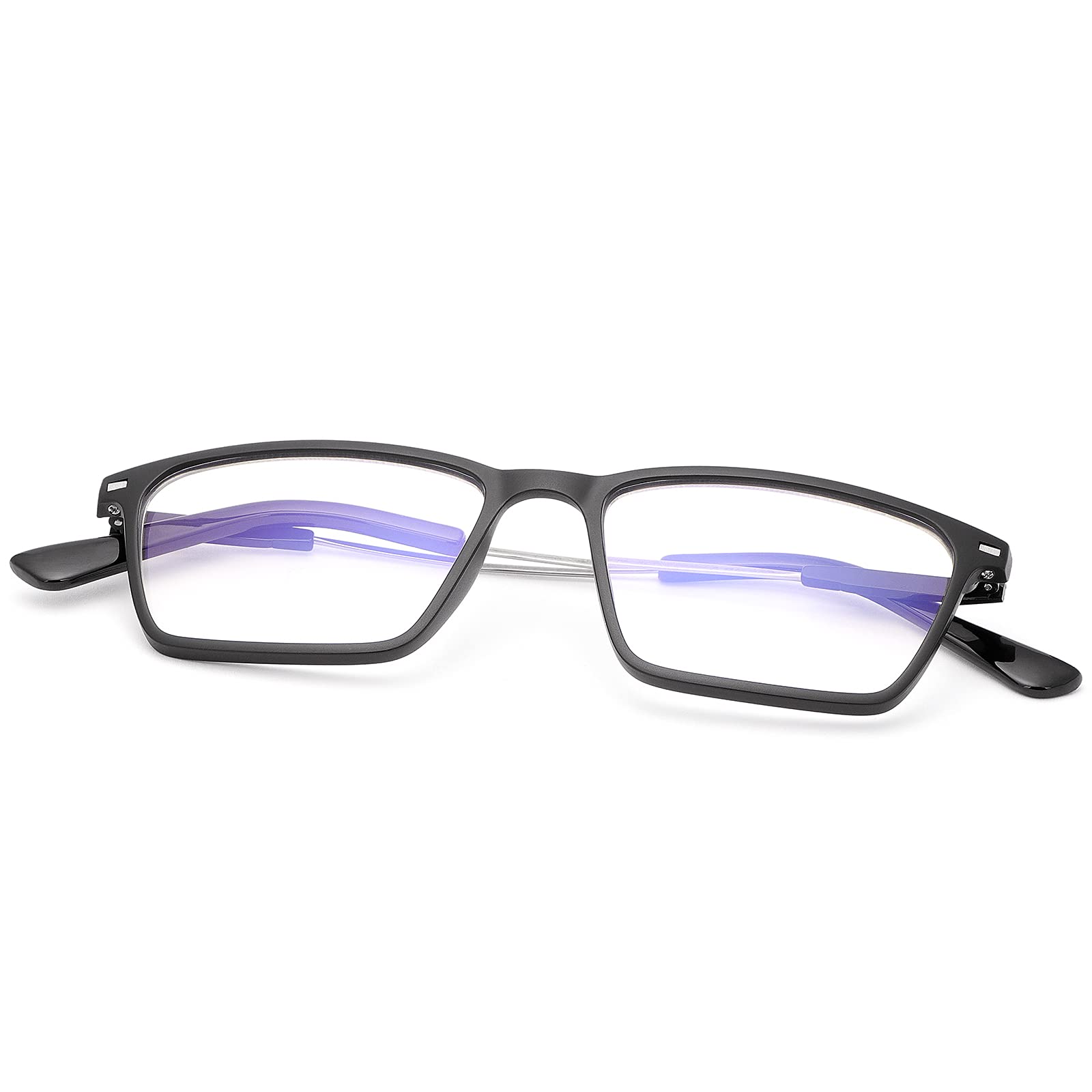 LJIMI Progressive Multifocal Computer Reading Glasses No Line Blue Light Blocking Readers with Spring Hinge for Men Women Clear Multifocus Trifocal Lens Eyewear Anti Blue Light Fashion Eyeglasses - Image 4