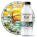 Liquid Zinc Flux for Stained Glass - 4oz - Stained Glass Flux for Soldering Work, Glass Repair and More - Liquid Flux for Stained Glass Solder - Stain Glass Tools and Supplies - Stained Glass Kit
