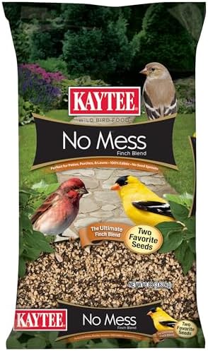 Top 5 Finch Bird Seed Blends You Didn't Know You Needed 6 Kaytee No Mess Finch Seed and Nyjer Blend, Attracts Goldfinches, Chickadees, Junos, Finches and Other Wild Birds, 8 Pounds