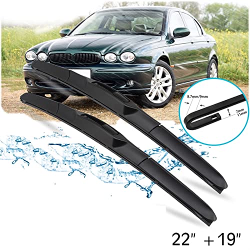Essuie-glaces Jaguar X-Type Berline 22"+19" Style A durabilité supérieure - 5