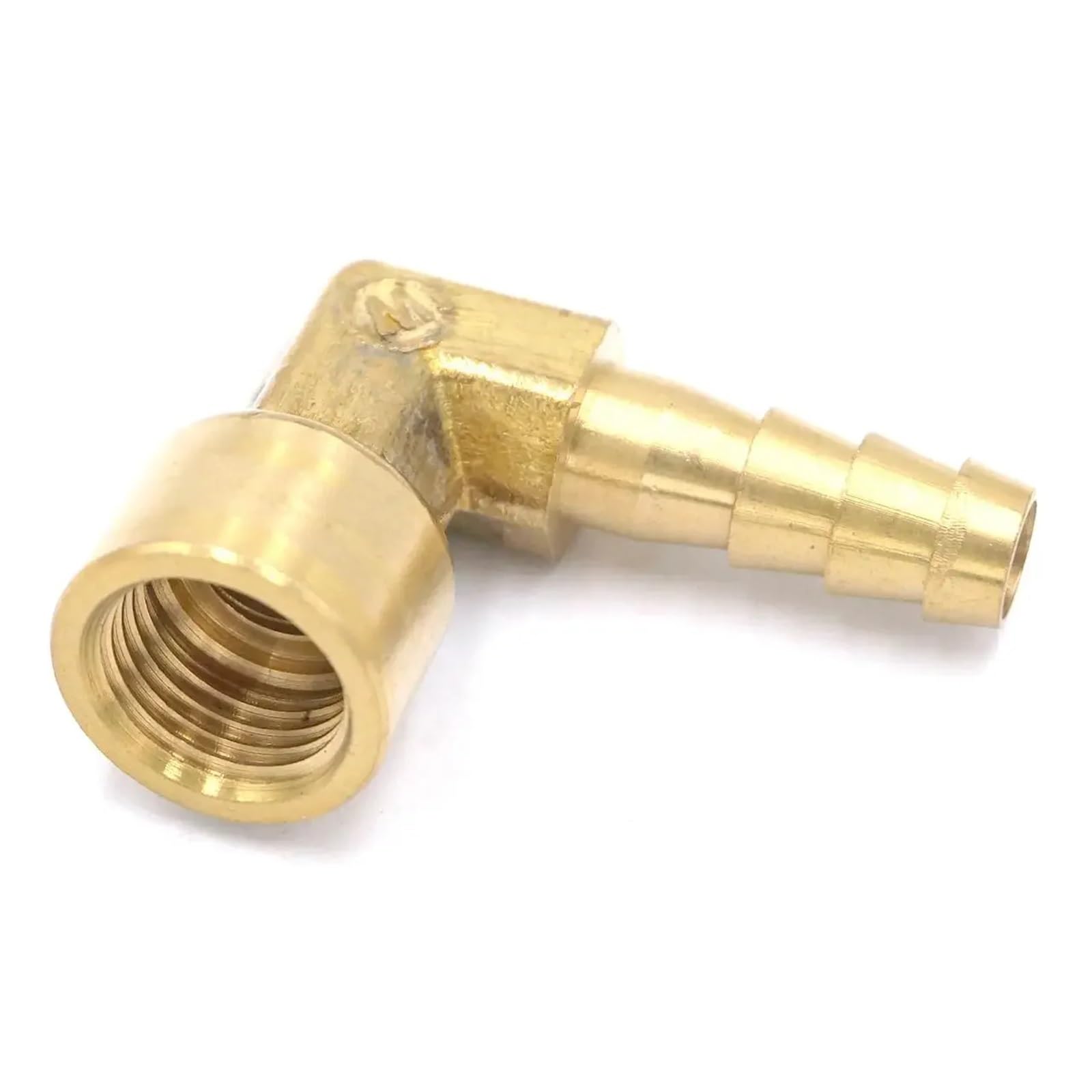 Hose Barbed I/D 8mm x 1/4" BSP female Thread Elbow Brass Coupler Splicer Connector Fitting for Fuel Gas Water