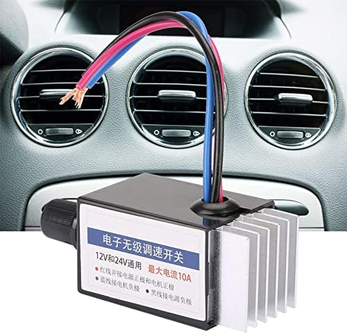Miniatura 4 de DC 12V24V Interruptor universal del controlador de velocidad del motor para el control del calentador del ventilador del camión del coche