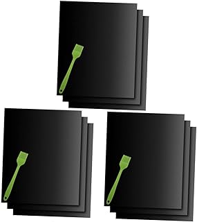 Housoutil 12 Pçs Grelha De Churrasco Hibachi Tapete De Churrasco Antiaderente Tapete De Churrasco De Carvão Folha De Cozimento Tapete De Churrasco Net Tapete De Churrasco Tapetes De Assar