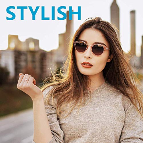 Image of ZENOTTIC Polarized Round Sunglasses, Stylish Sunglasses for Men and Women Retro Classic, Multi-Style Selection