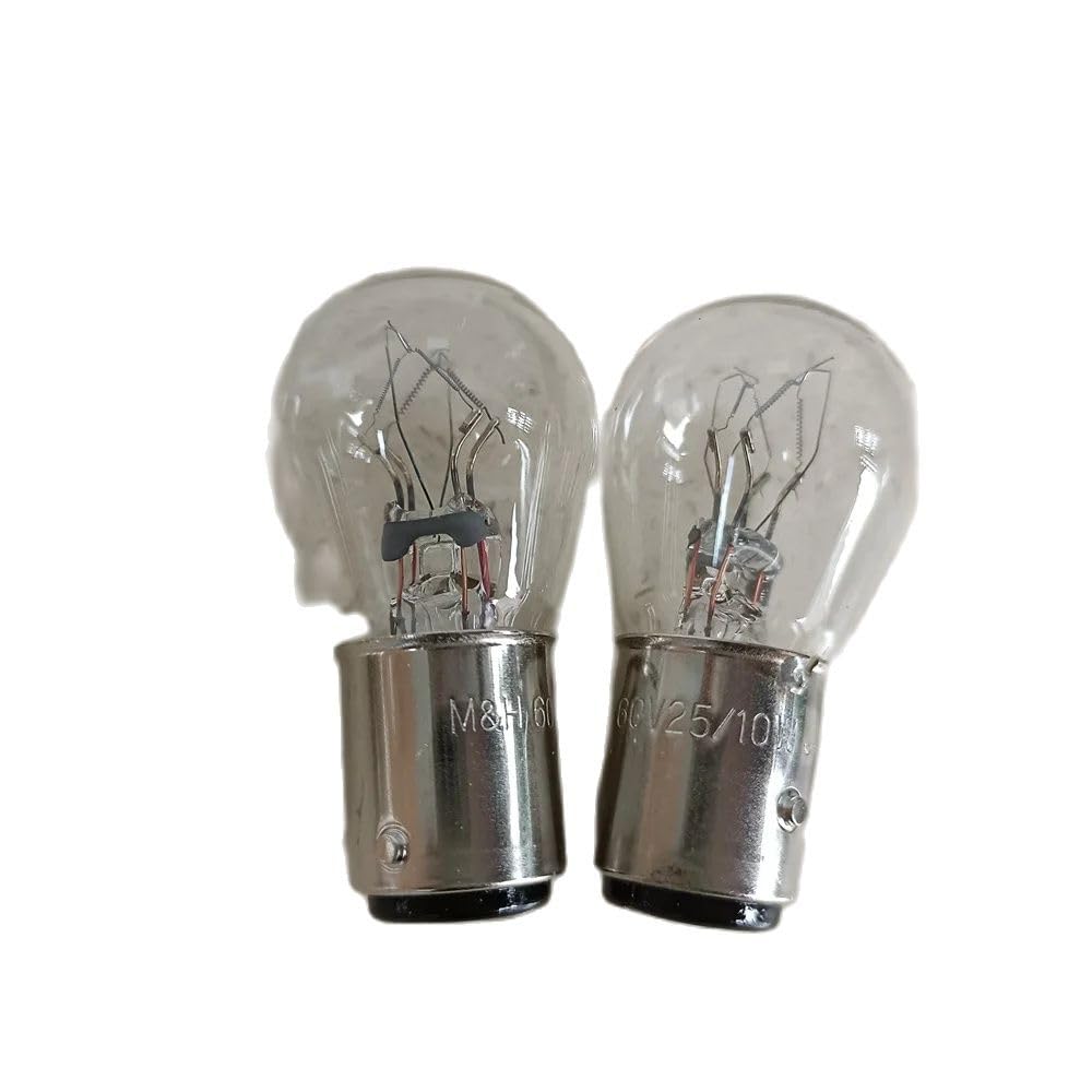 2x Gabelstapler-Glühlampe BAY15D – 48V/60V, 25/10W, Für Japan-Stapler Nichiyu/TCM, 56672-13130-71