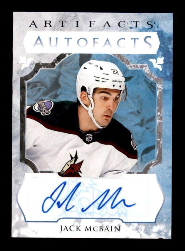 JACK MCBAIN 2023/24 UPPER DECK ARTIFACTS AUTOFACTS AUTOGRAPH AUTO BF2295