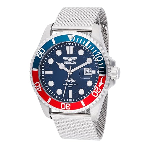 INVICTA Pro Diver Men's 43mm Quartz - Model 47175 (Blue Dial, Stainless Steel)