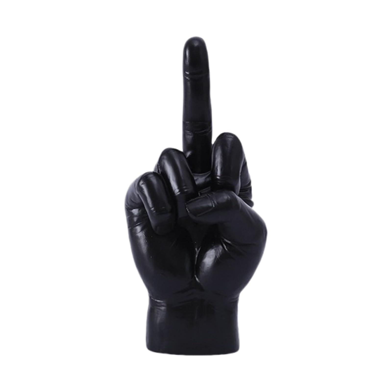 Yoyumi Black Statue Middle Finger Sculpture Home Decoration Living Room Porch Resin Crafts Ornaments