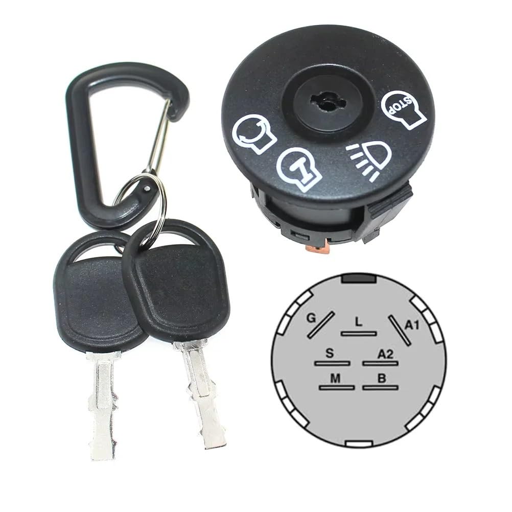 para Llave de Interruptor Encendido para Poulan PO17542 460ZX 271190 PO14542 WE13T38D WE165T42A WE1338A WE12538 5321639-68