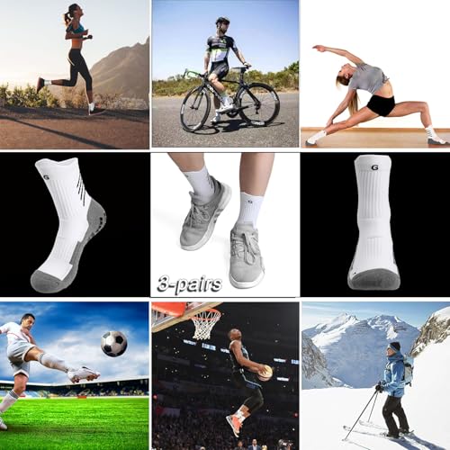 Anti-slip Soccer Socks Men Women Cushion Cotton Breathing Grip Sports Socks Rugby Yoga Baseball Hiking Running 6