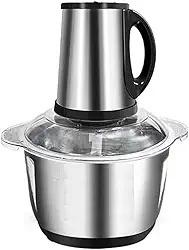 Processador De Alimentos De Carne Legumes Temperos Elétrico Motor Potente 850w Multiprocessador Aço Inox (5L - 110V)