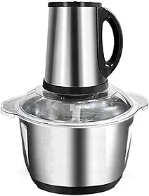 Processador De Alimentos De Carne Legumes Temperos Elétrico Motor Potente 850w Multiprocessador Aço Inox (5L - 110V)