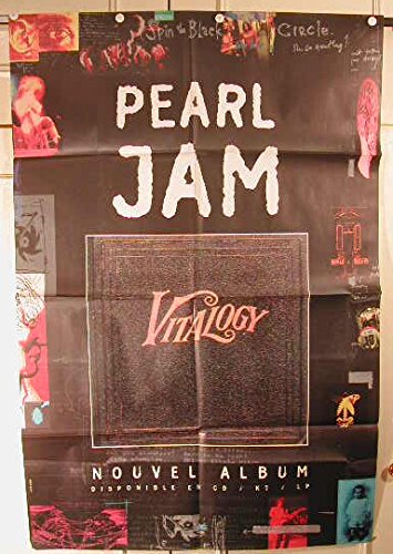 Pearl Jam affiche pliée 78x120 cm poster vintage de concert pour fan