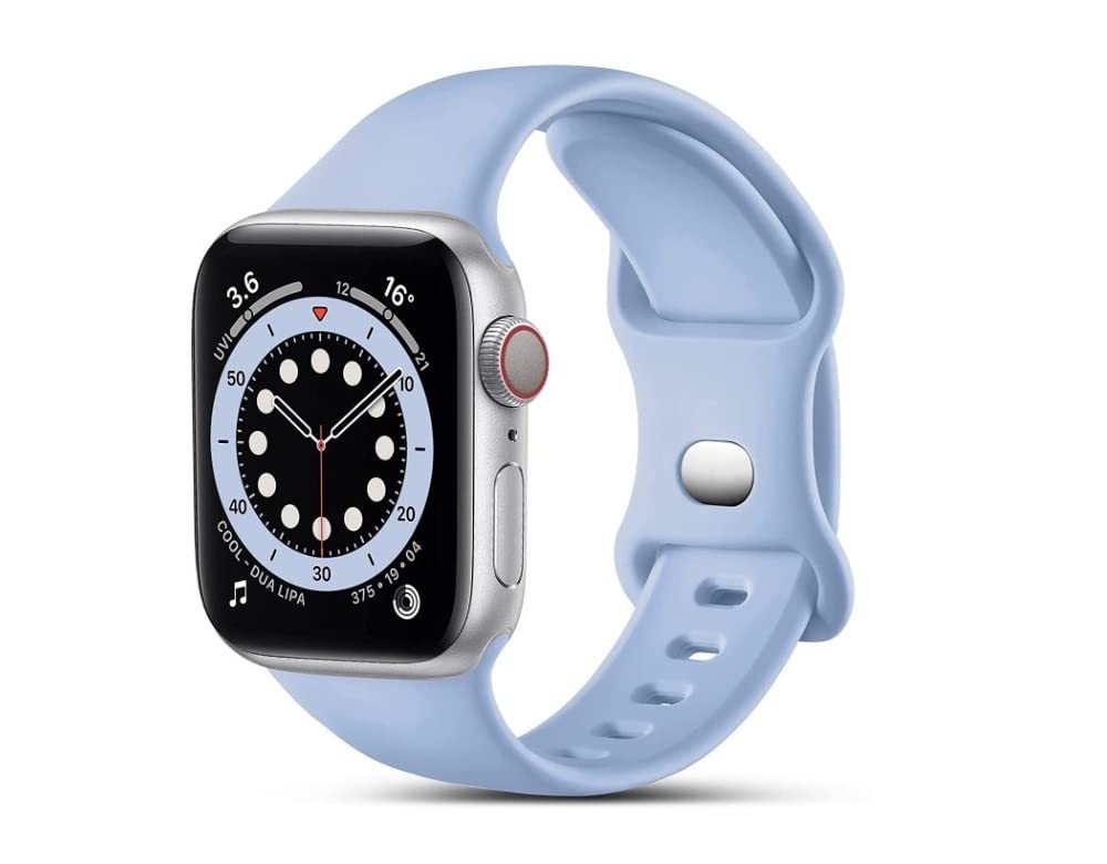 D4 SWISSSilicone Sport Replacement Straps Compatible with Apple iWatch Series 7 6 5 4 3 2 1 SE