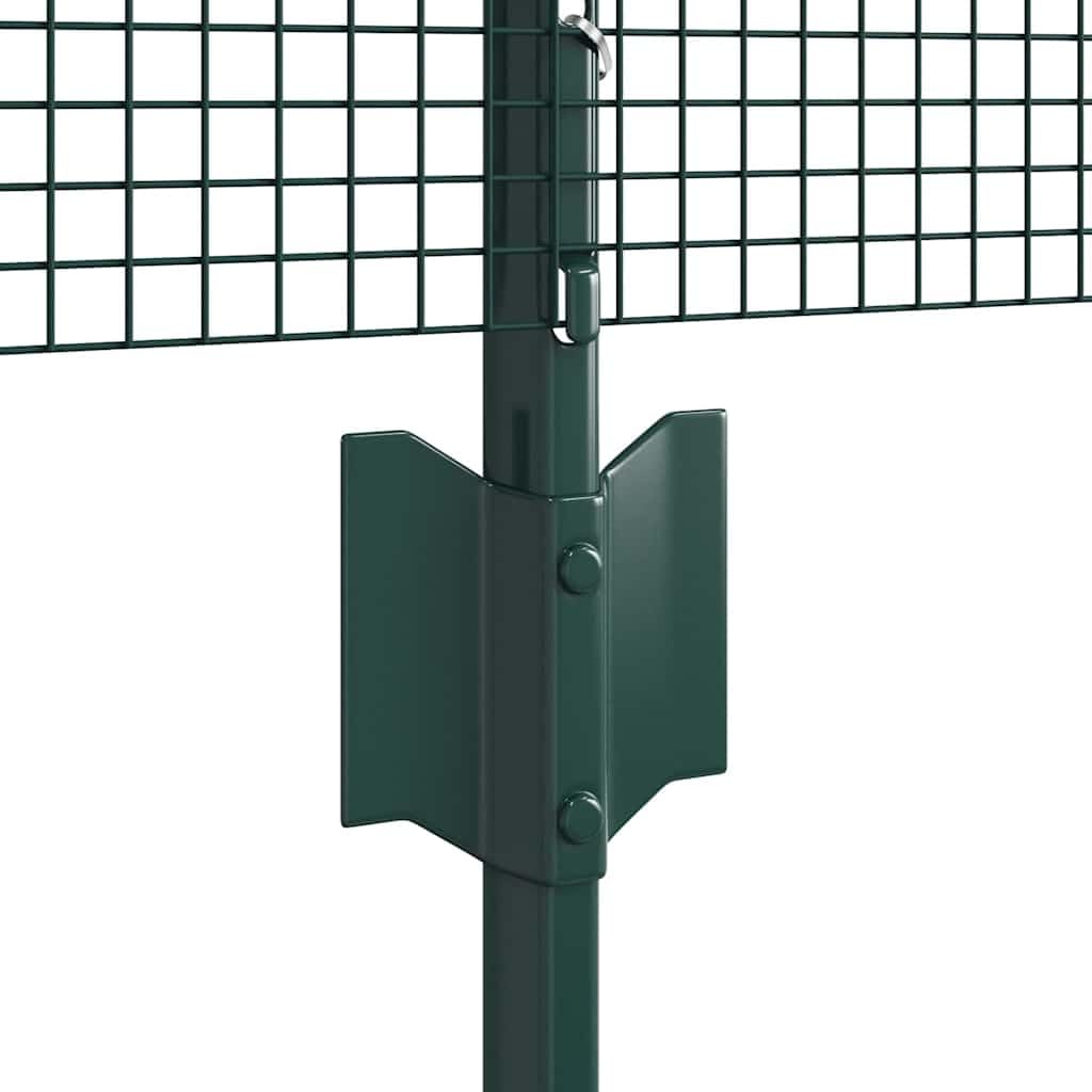 Valla con postes, juego de valla de jardín para pollos, gansos, pavos, aves de corral 25 x 0,8 m (malla de 1,2 x 1,2 cm)