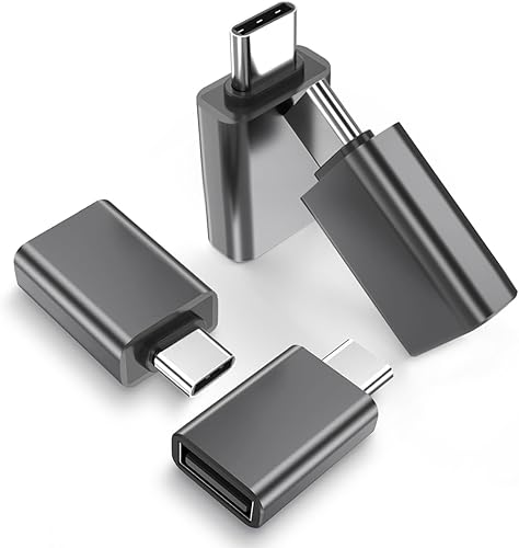 Elebase Adaptador USB C a USB, paquete de 4, adaptador USB macho a USB A 3.0 hembra OTG, convertidor Thunderbolt 3 tipo C para iPhone 15 Pro Max Elebase Adaptador USB C a USB, paquete de 4, adaptador USB macho a USB A 3.0 hembra OTG, convertidor Thunderbolt 3 tipo C para iPhone 15 Pro Max