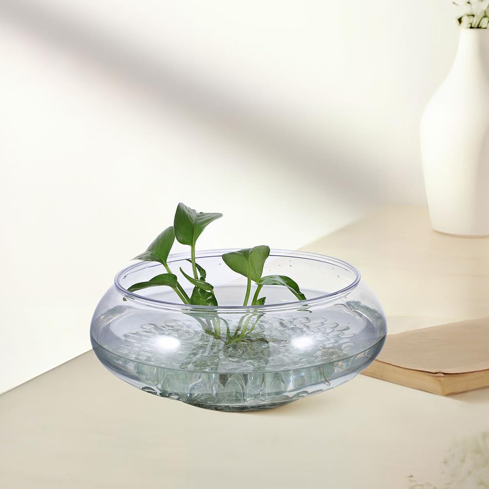 300 Stück klare Glaskiesel – Flache Glasmurmeln, transparente Perlen, Aquariumsteine ​​zum Basteln, als Vasenfüller und als Tischdeko