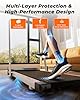 Superun 3 in 1 Folding Treadmills for Home, 100CM x 40CM Oversize Treadmills for Heavy People, MAX 145 kg Walking Pad APP Control Running Machine with Online Running Races, Door to Door Delivery