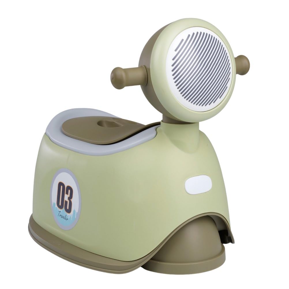 THERMOBABY - Pot ludique SCOOTER - Pot pour Bébé - Toilettes enfant - Pot d'apprentissage de la propreté - Vert - 18+ mois