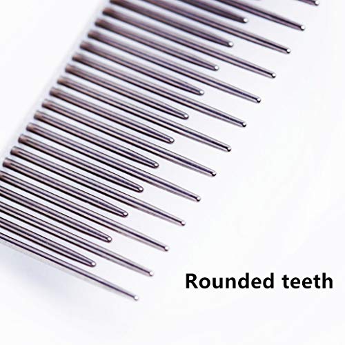 Pet Comb, Long And Short Teeth Comb For Dogs & Cats, Pet Hair Comb For Home Grooming Kit, Removes Knots, Mats And Tangles #TOP4