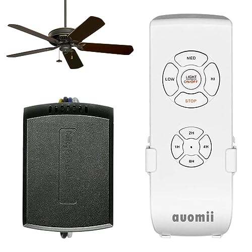 Universal Ceiling Fan Remote Control Kit, Small Size Ceiling Fan Light Remote, Speed, Light & Timing 3 In 1 Wireless Control, For Hunter, Harbor Breeze, Westinghouse, Honeywell,Other Ceiling Fan Lamp #TOP5