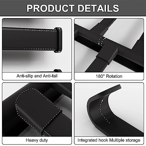 Porte-serviettes sans perçage à 5 bras rotatifs pour un séchage rapide et optimal