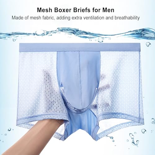 Dual Pouch Mens Underwear, Mens Bulge Enhancing Underwear, Silk Boxer Briefs for Men Pack Breathable2