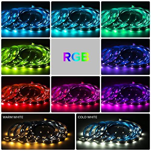 Tira de LED RGB+CCT SEZO 5 en 1 Dimmable 16.4FT 12V miniatura 2