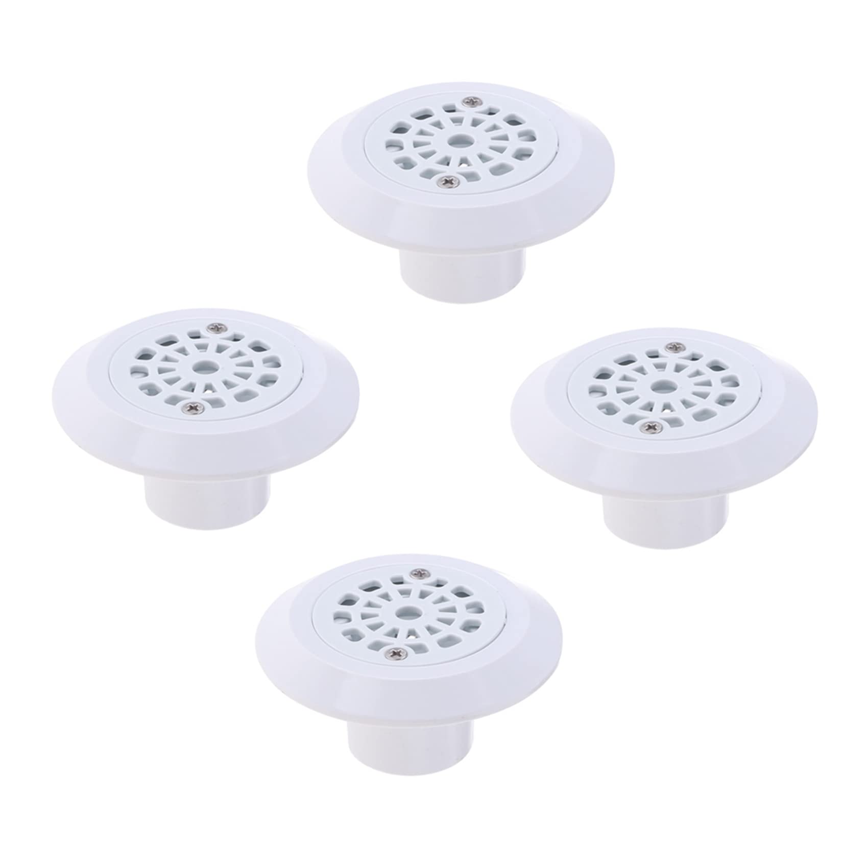 Jnchdghwa White 4Pcs Swimming Pool Accessories Replacement Round Abs Swimming Pool Drain Water Outlet